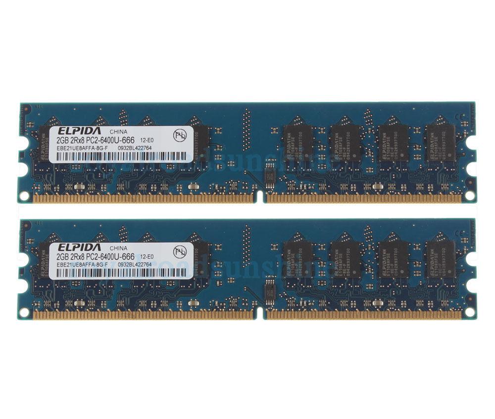 Bộ nhớ trong Ram máy tính để bàn DDR2 2gb bus 667/800Mhz - hàng nhập khẩu