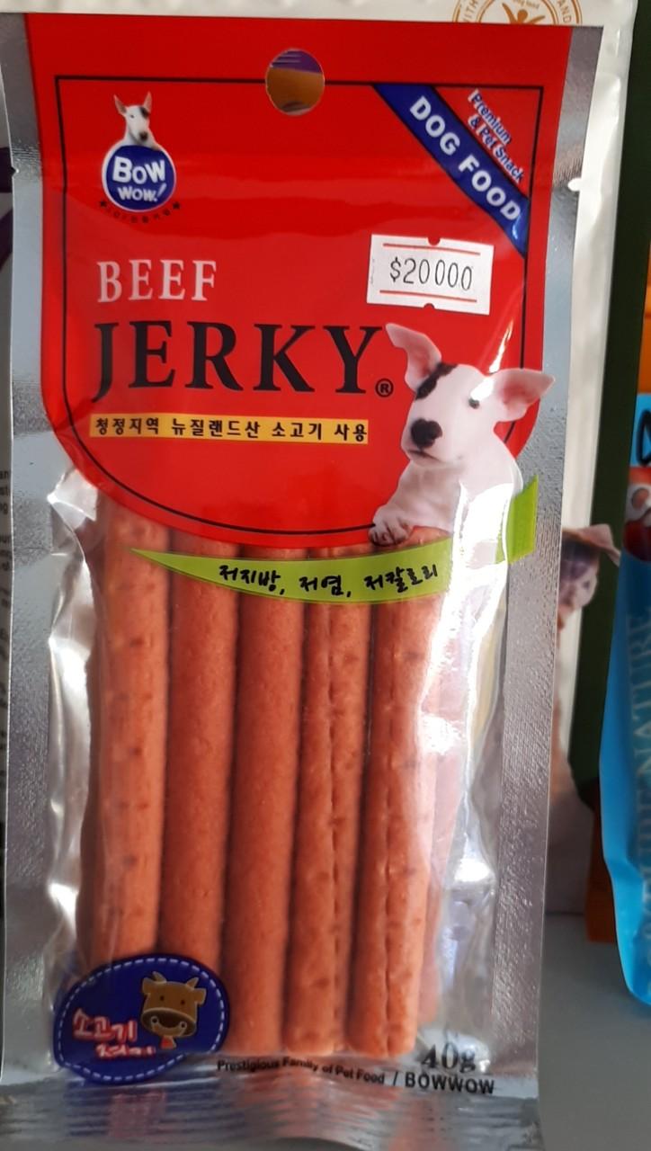 Thịt bò que cho chó Bowwow 40g