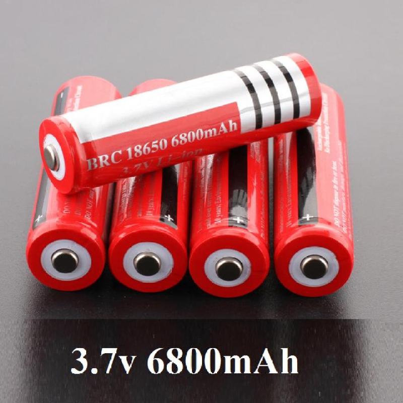 Bộ 4 Pin sạc 3.7v dung lượng cao 6800mAh dùng cho đèn pin, quạt mini