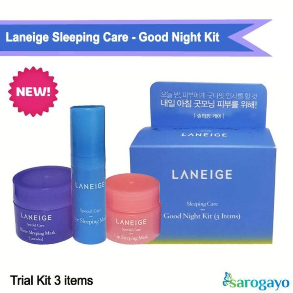 [NEW] Kit Mặt Nạ Ngủ Sleeping Care Good Night Kit [3 Items] cao cấp