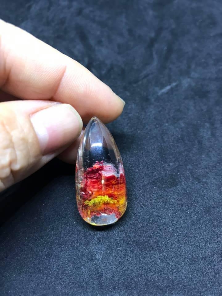 [HCM]MẶT DÂY CHUYỀN THẠCH ANH ƯU LINH ĐỎ-1244