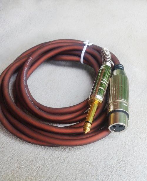 Dây micro - Dây Jack canon cái ra 6ly 1mét