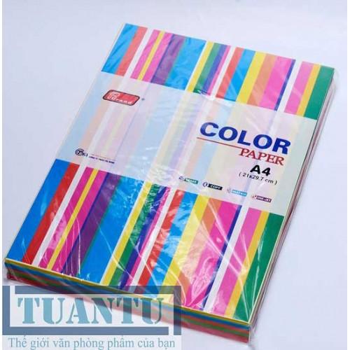Giấy photo a4 trộn 5 màu 80gsm - 100 tờ