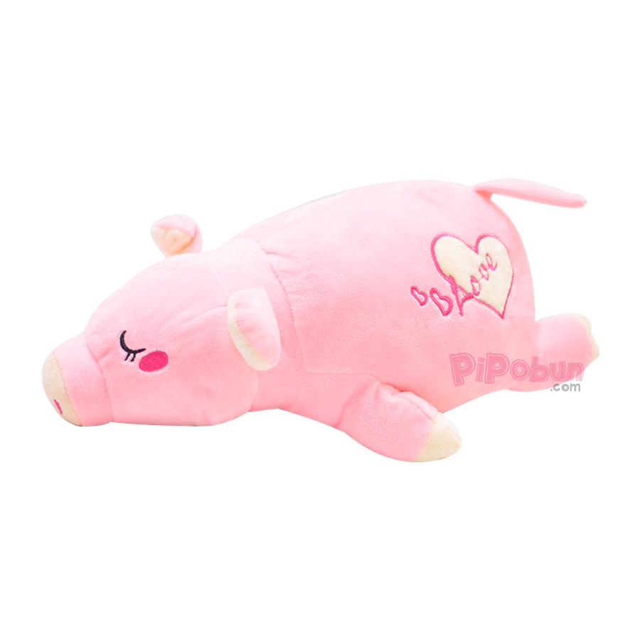 Gấu bông Heo sữa hồng dễ thương Pipobun size 45cm - Pipobun