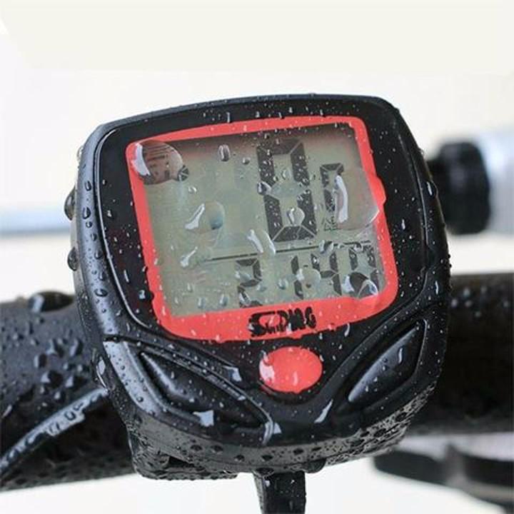 Đồng hồ xe đạp có dây Sunding SD548B - hiển thị tiếng anh