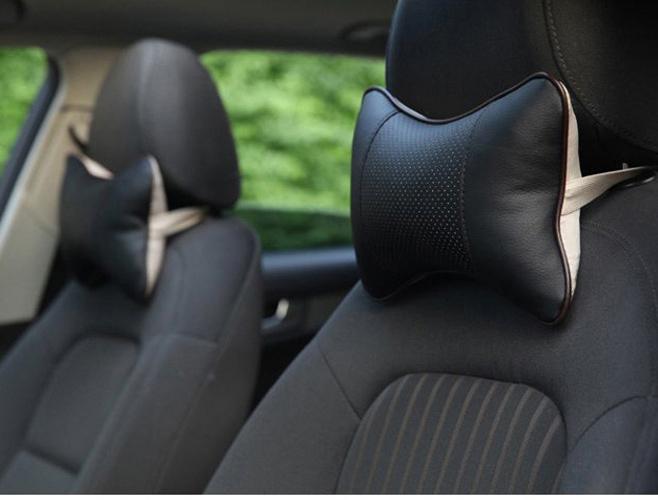 1 Chiếc Gối tựa đầu trên ô tô, xe hơi chống mỏi cổ (Đen)