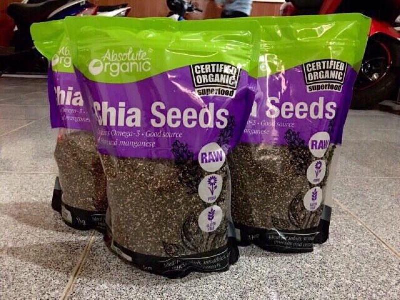 HẠT CHIA TÍM ABSOLUTE ORGANIC CHIA SEEDS nhập khẩu