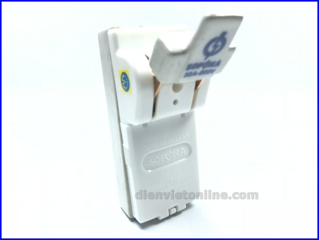Cầu dao đế sứ 60a 2p sopoka d7 - điện việt