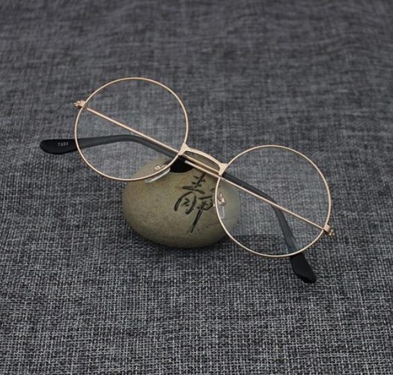 [HCM]kính thời trang nobita gọng tròn 1275 (vàng)