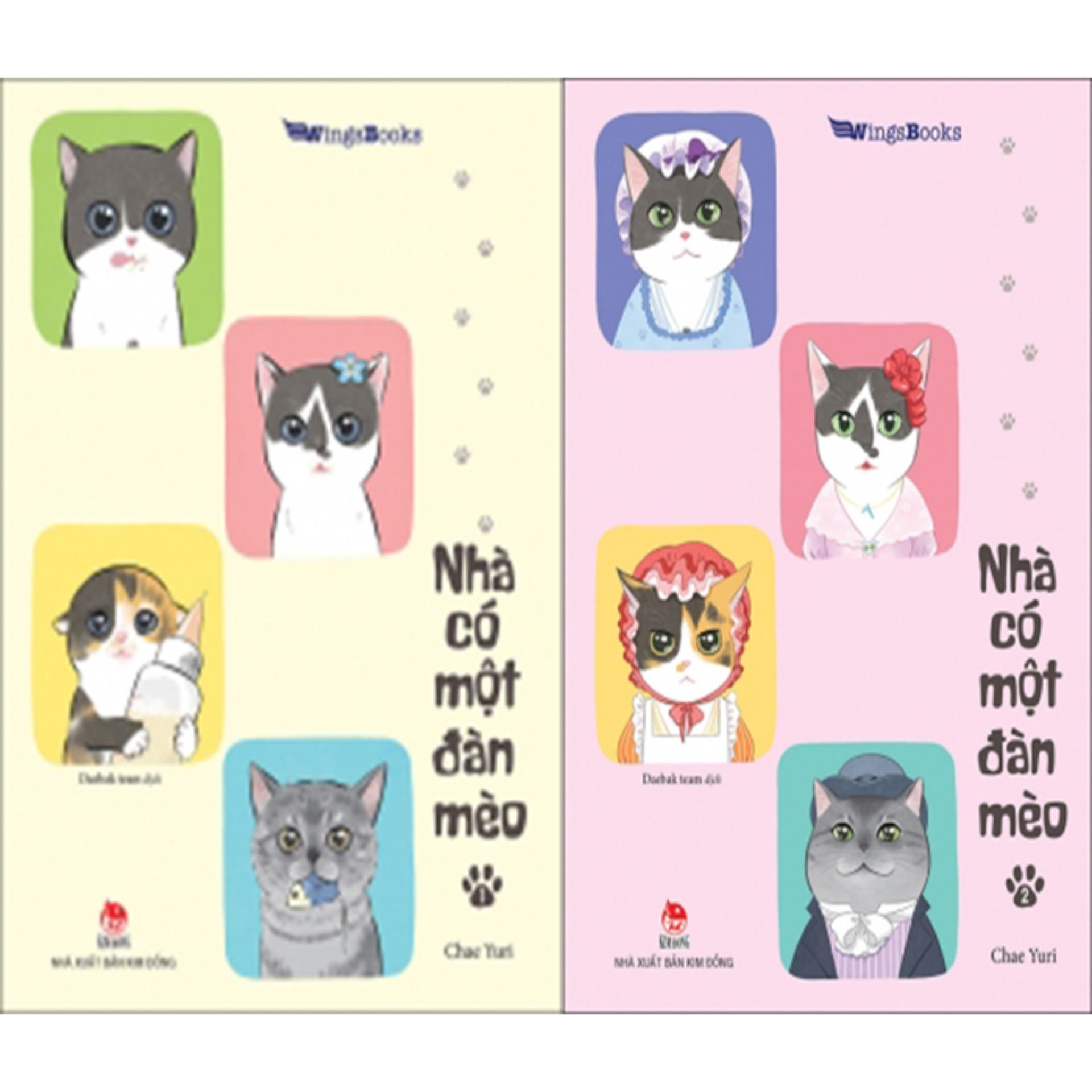 Bộ sách nhà có một đàn mèo - trọn bộ 2 cuốn -nxb kim đồng