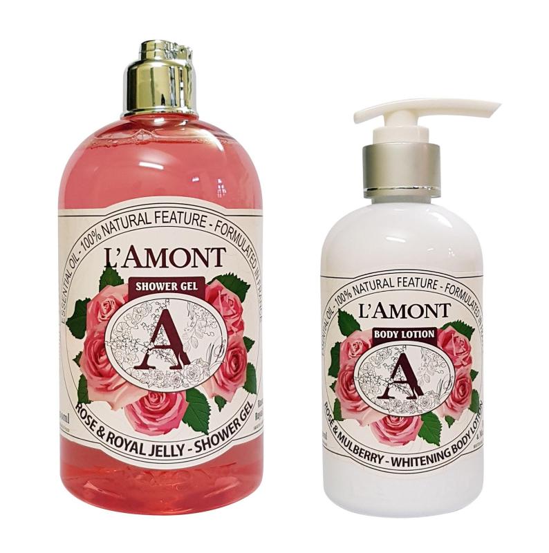 Combo Sữa Tắm Và Sữa Dưỡng Thể Lamont En Provence Rose nhập khẩu