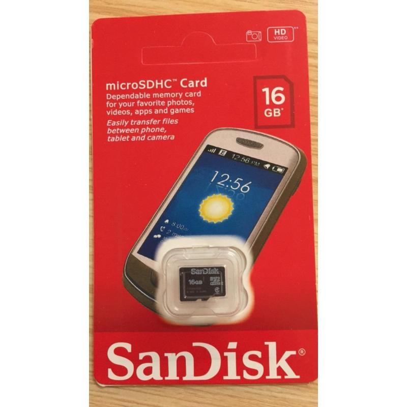 Thẻ nhớ micro sd sandisk class 10,16gb chuẩn dung lượng