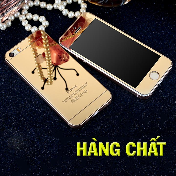 [HCM]Kính cường lực iphone 44s55s66s6 plus 6s plus tráng gương (gold)