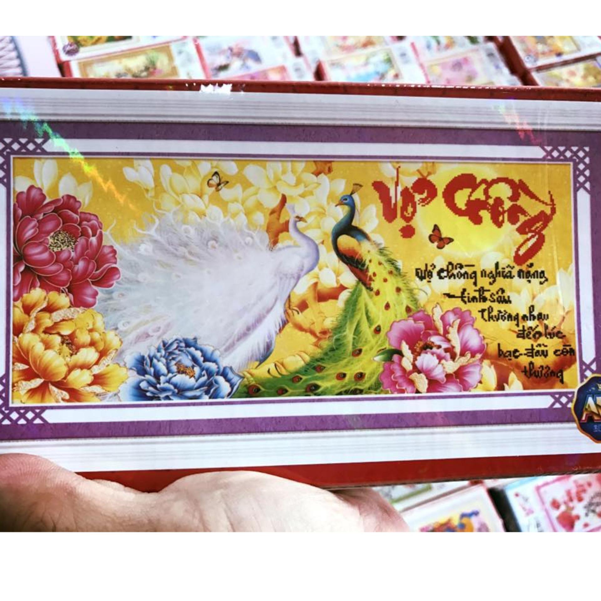 Tranh đính đá vợ chồng DF279