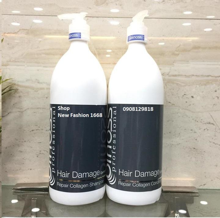 Combo Dầu Gội và Dầu Xả Collagen Binoss Professional