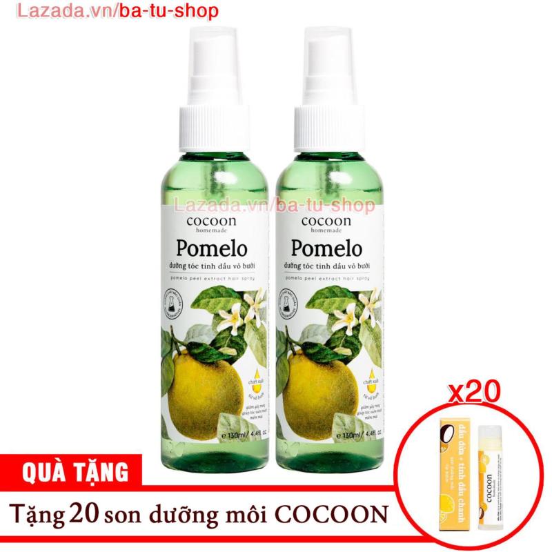 Liệu trình 2 chai pomelo dưỡng tóc, phục hồi, trị rụng chuyên sâu Cocoon 130ml X 2 nhập khẩu