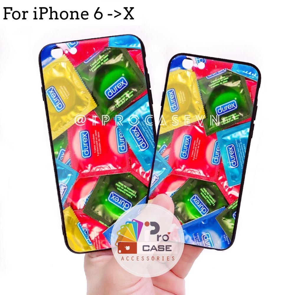 Ốp in 3d "bcs durex" cho iphone