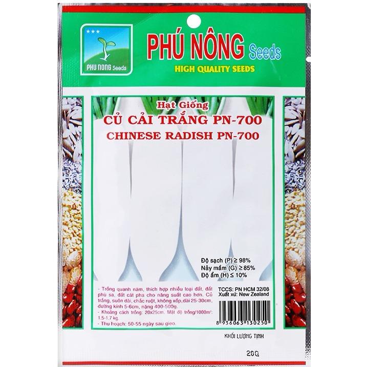 Hạt giống củ cải trắng new zealand pn-700_20gram
