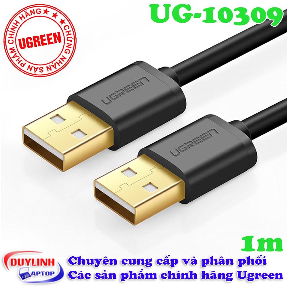 Cáp usb 2 đầu dương chuẩn 1m 2.0 ugreen 10309