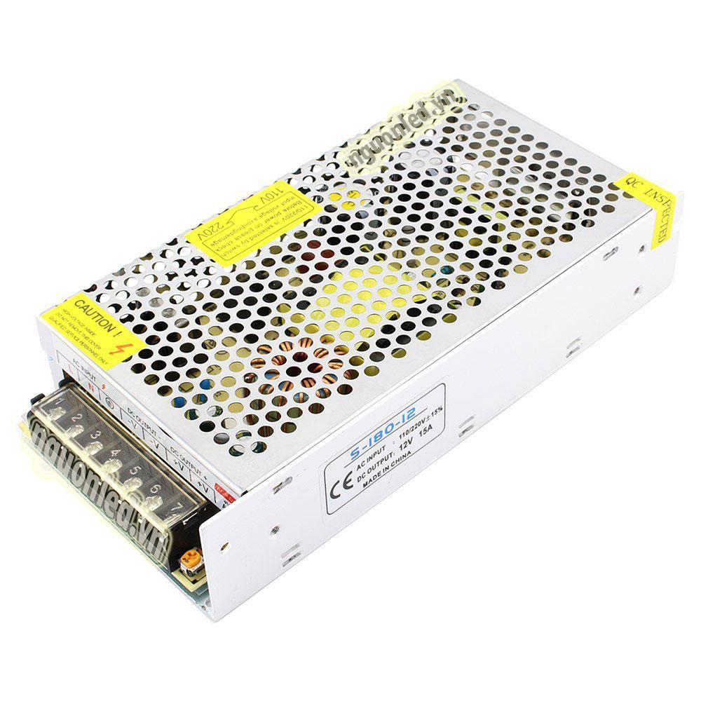 Nguồn tổ ong 12v 15a, 180w, loại tốt, giá rẻ- chất lượng- bh 6 tháng