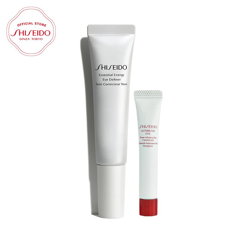 Bộ đôi dưỡng mắt Shiseido Essential Energy Eye Definer và Ultimune Eye Power Infusing Concentrate