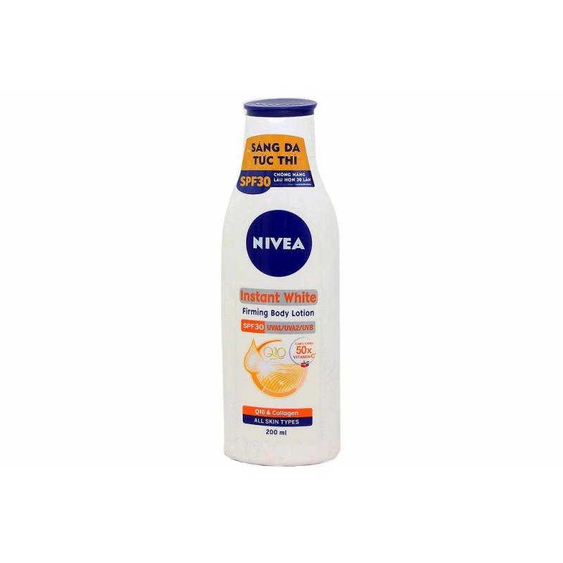 Sữa dưỡng thể Nivea Instant White SPF30 PA++ chai 200ml nhập khẩu
