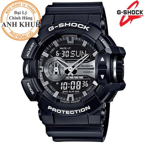 Đồng hồ nam dây nhựa g-shock chính hãng casio anh khuê ga-400gb-1adr