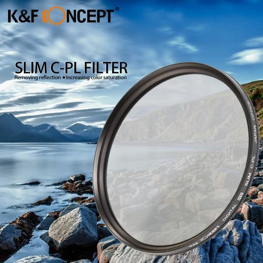 Kính lọc Filter CPL 55mm  K&F Concept HD Circular Polarizing Slim CPL Filter
