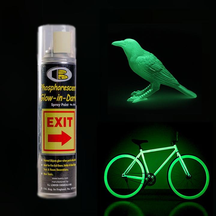 Sơn xịt Dạ Quang màu Xanh Lá- Phosphorescent Bosny