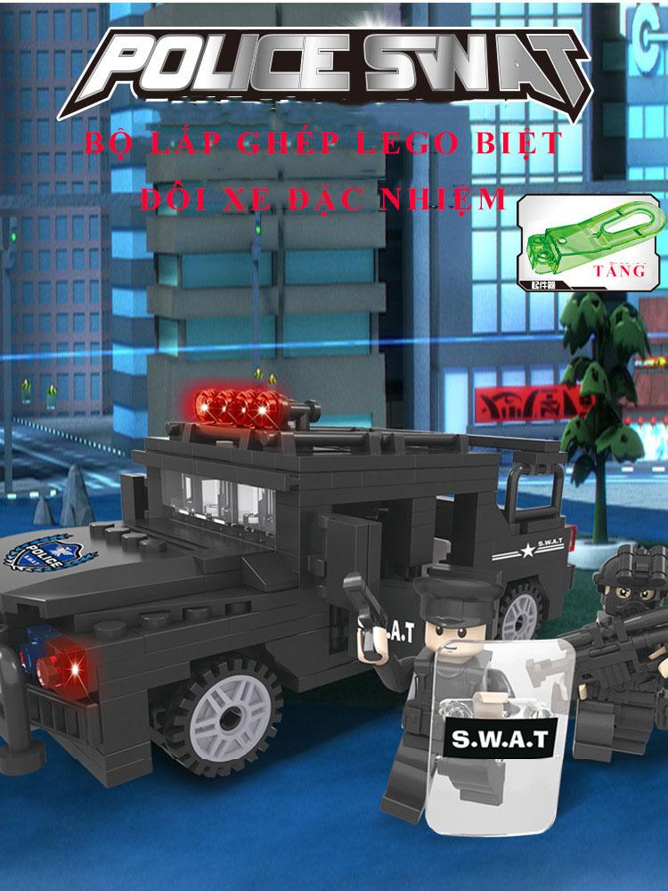 Lắp ráp lego xe hummer đặc nhiệm swat - 6506