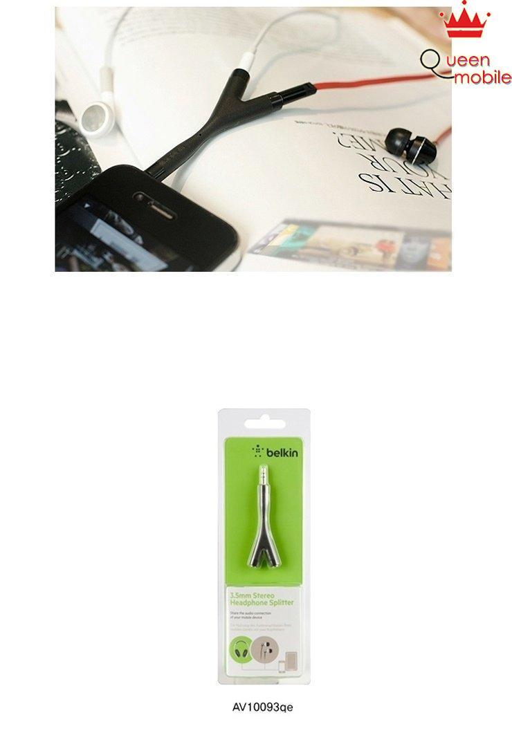 Đầu chia belkin 1 cổng 3.5mm ra 2 cổng 3.5mm - av10093bt