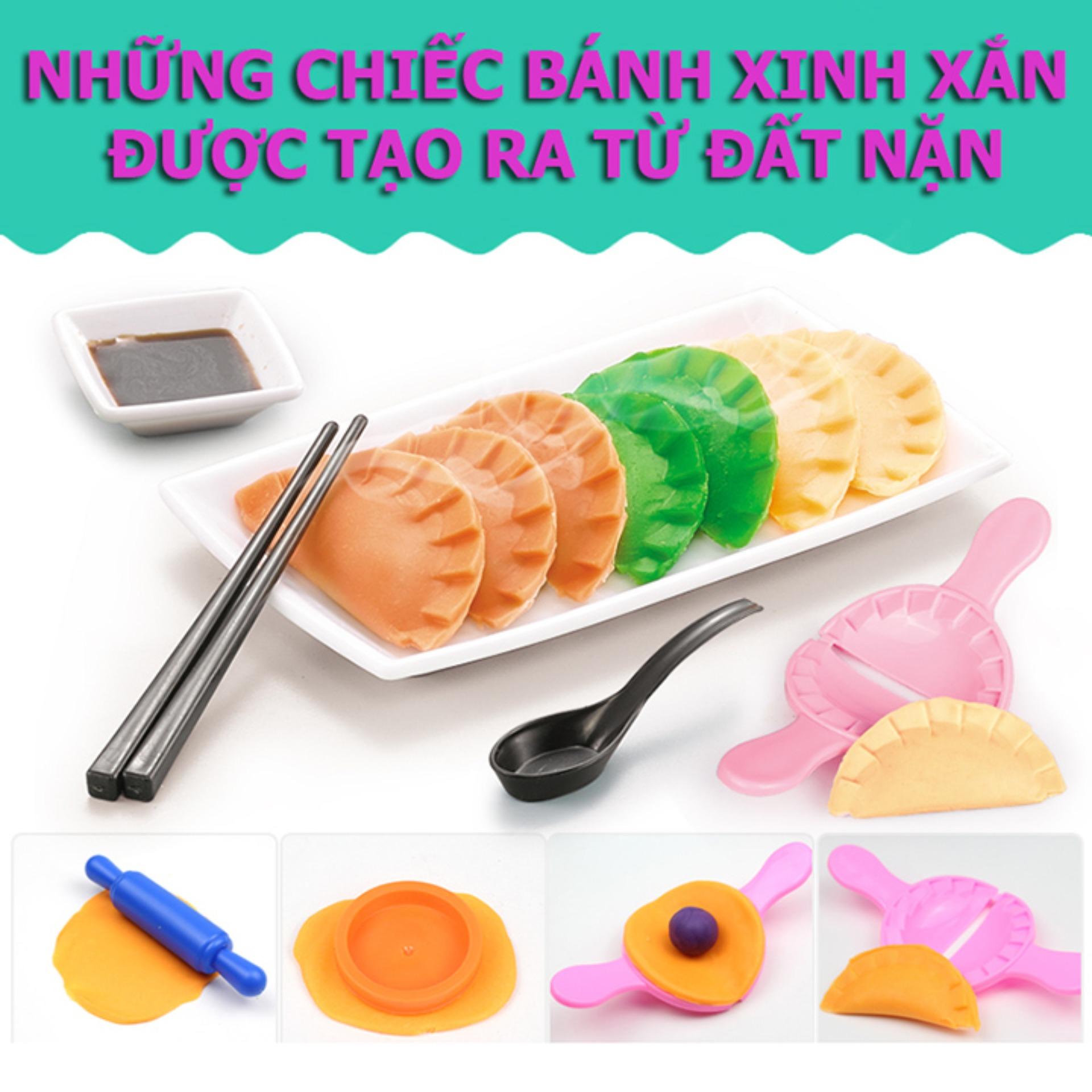 Đồ chơi Làm mỳ bằng đất nặn - Có máy làm mì, khuôn bán, dụng cụ…