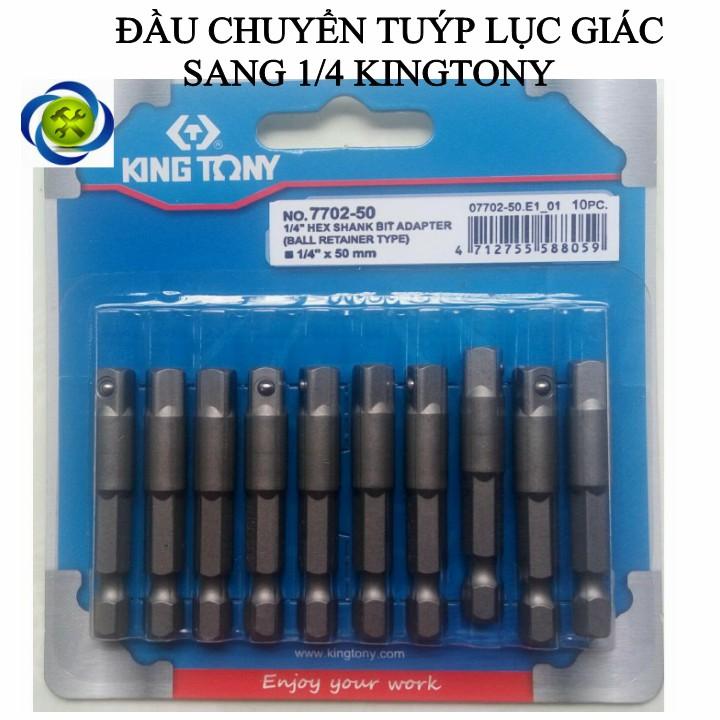 Đầu chuyển kingtony 7702-50 lục giác sang 1/4