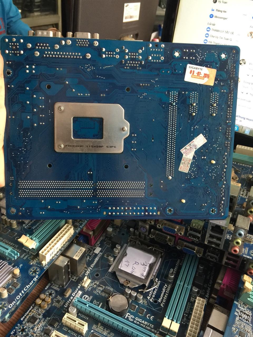 Mainboard giga h61-ds2 sk 1155