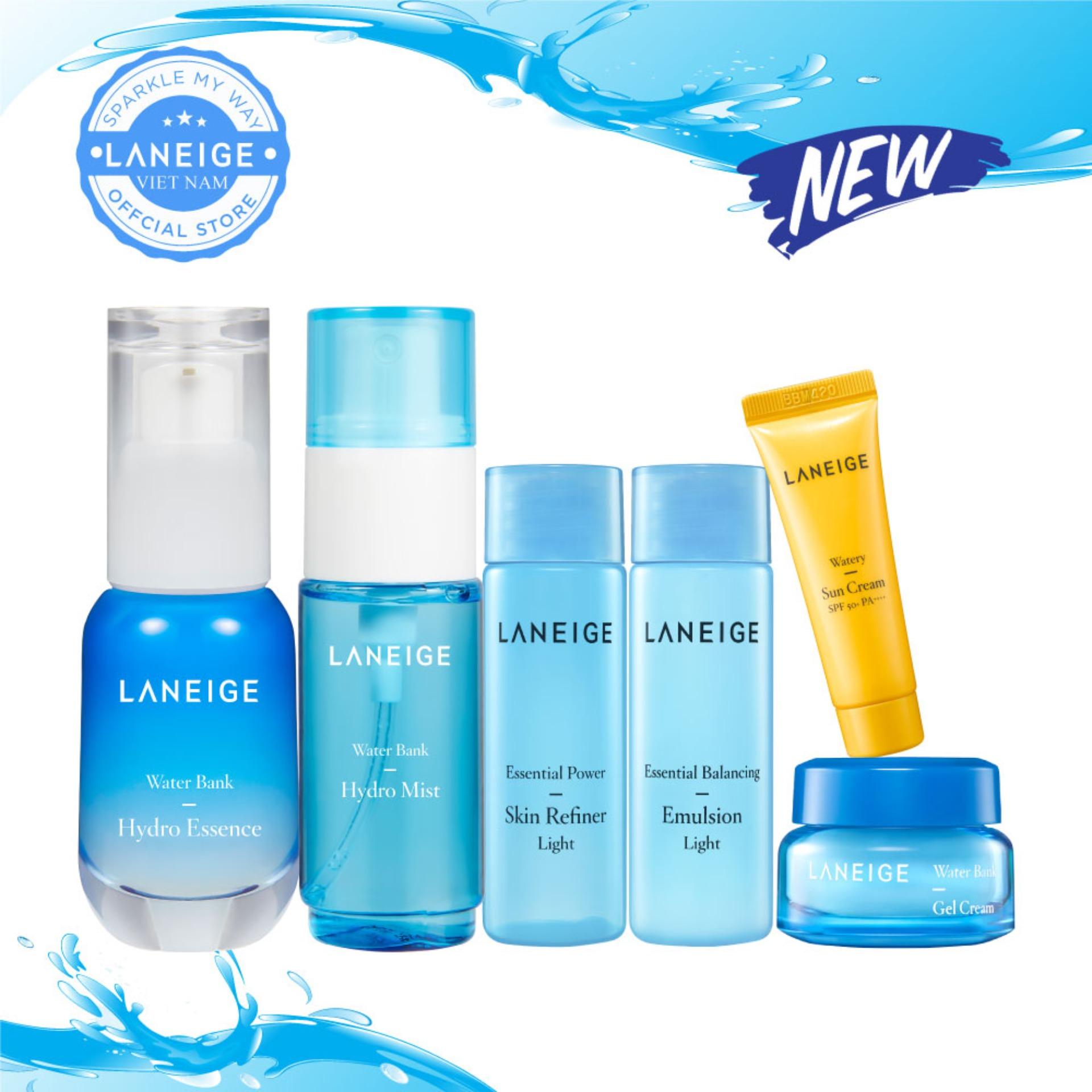 Bộ dưỡng ẩm toàn diện cho mọi loại da Laneige Water Bank Hydro Essence