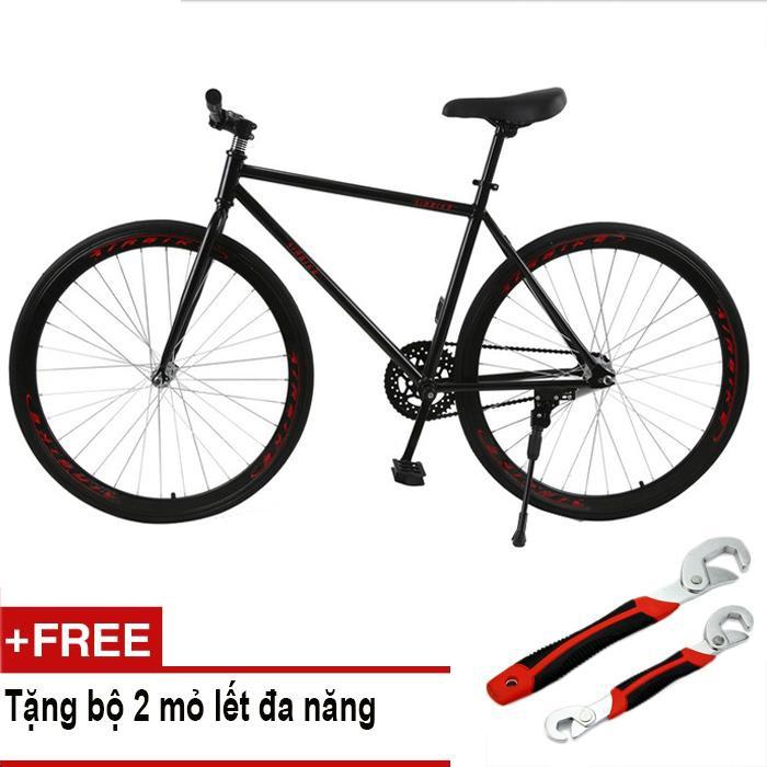 Mua Mishio - Xe đạp Fixed Gear Air Bike MK78 (đen) + Tặng bộ 2 mỏ lết đa năng