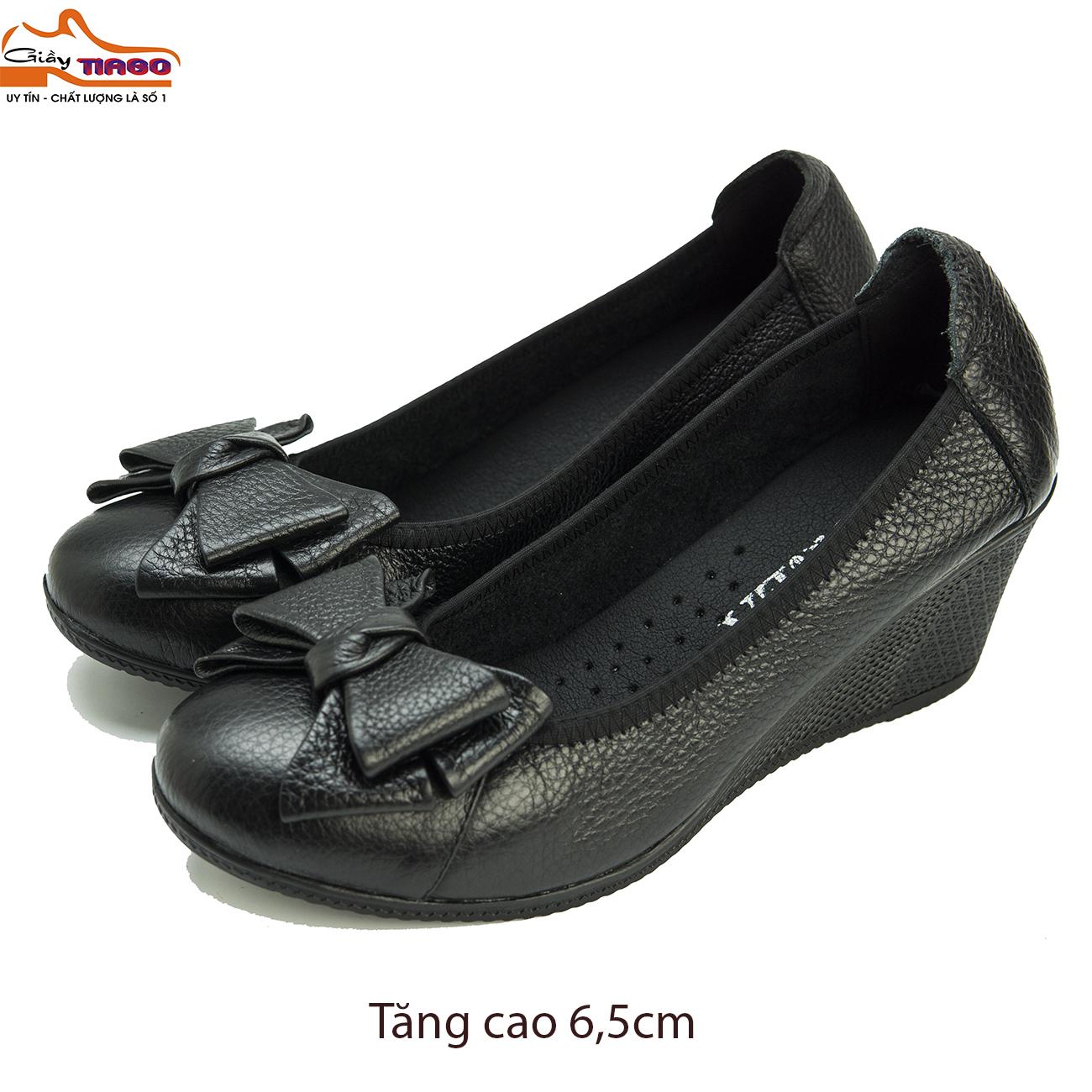 giày cao gót nữ da thật 6cm - chất liệu da bò cao cấp siêu mềm êm chân - bảo hành đến 12 tháng