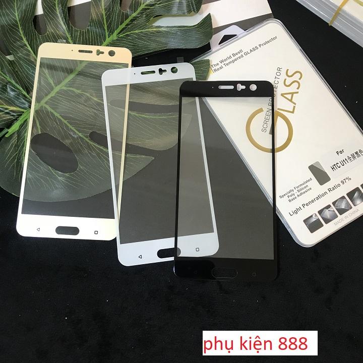 Miếng dán kính cường lực cho htc u11 full màn glass cl209