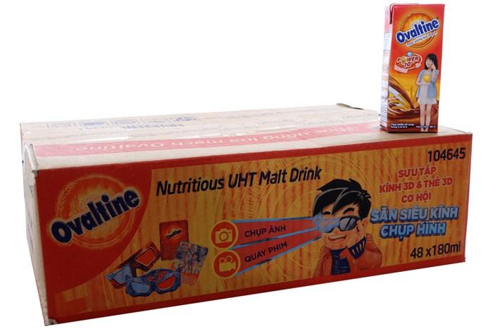Thức uống lúa mạch Ovaltine vị socola lốc 180ml