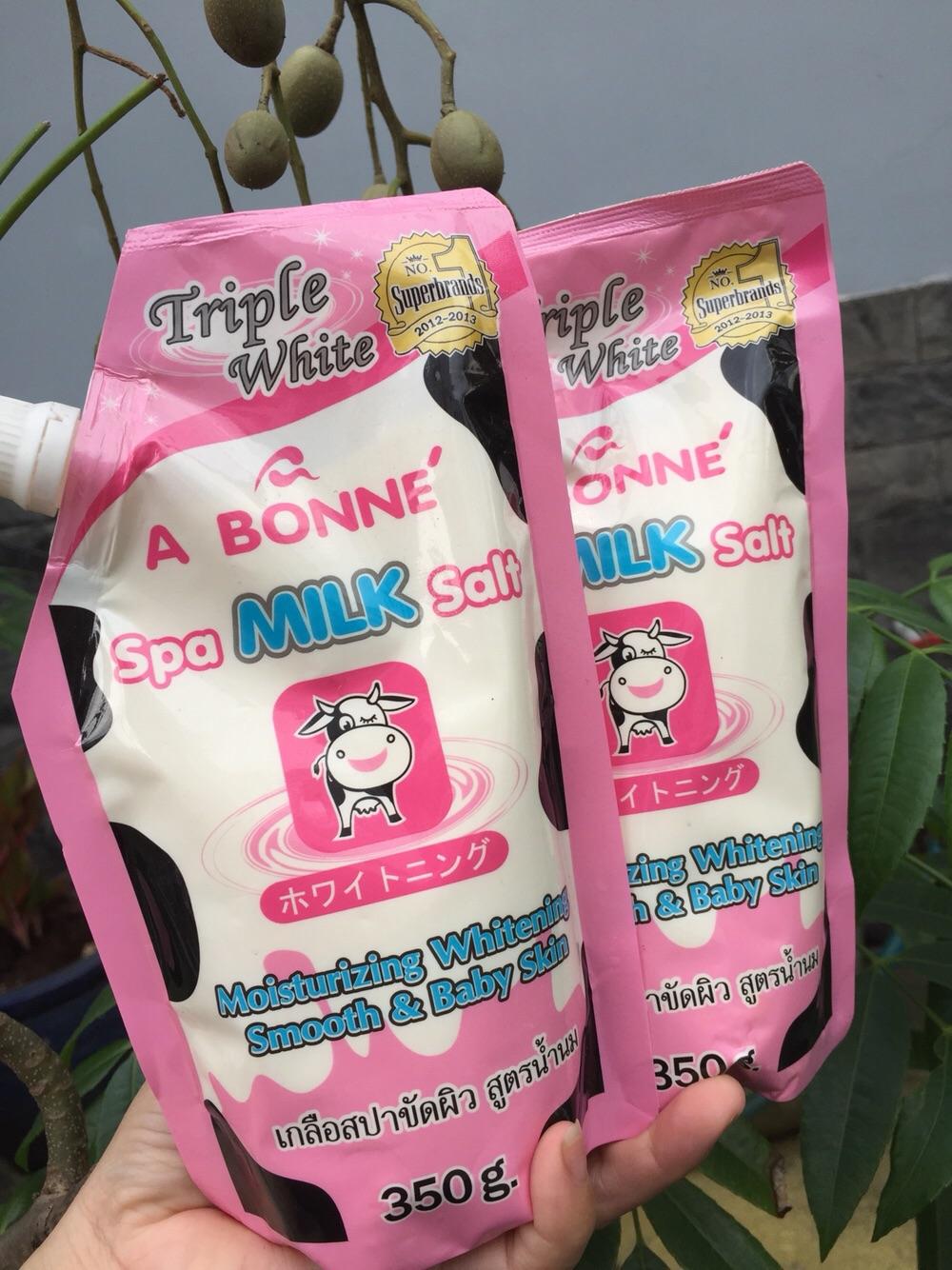 Com bo muối tắm sữa Bò A Bone Spa Milk Salt