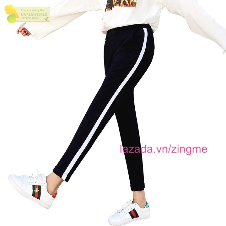 Quần legging 1 sọc to