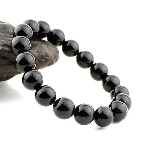 Vòng tay phong thủy đá tự nhiên đen - Vượng khí - Tài lộc