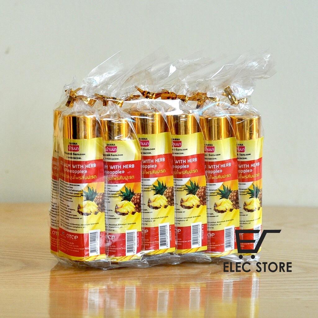 12 chai dầu gió thảo mộc Thái Lan hương dứa