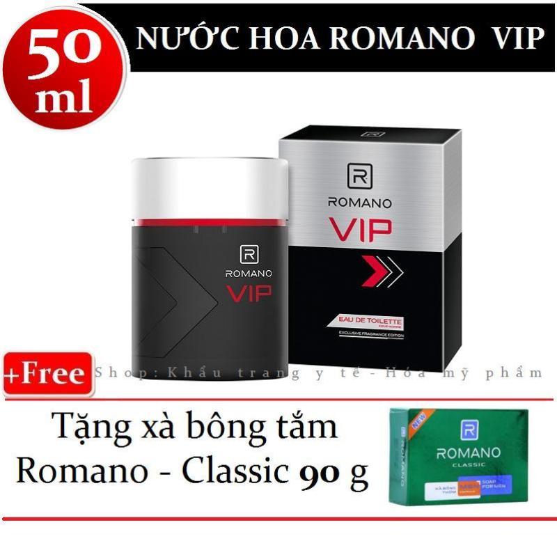 Romano - Nước hoa cao cấp VIP 50 ml + Tặng xà bông tắm 90g
