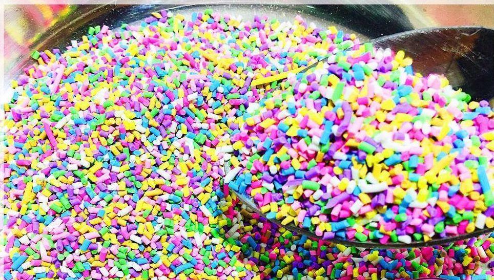 Cốm 10Gram Hạt Cầu Vòng - Nguyên Liệu Làm và Trang Trí Slime