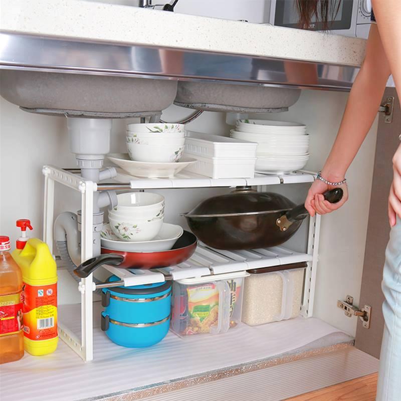 Kệ xếp đựng đồ dưới bồn rửa chén