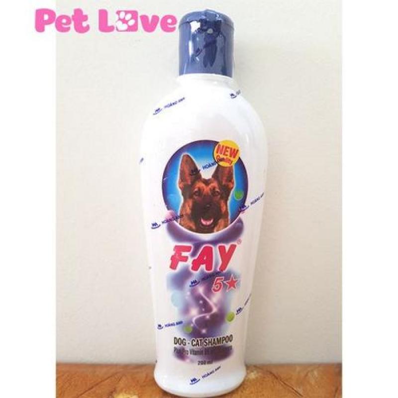 Sữa tắm Fay 5 sao (200ml) trị ve rận, bọ chét, khử mùi, mượt lông chó mèo