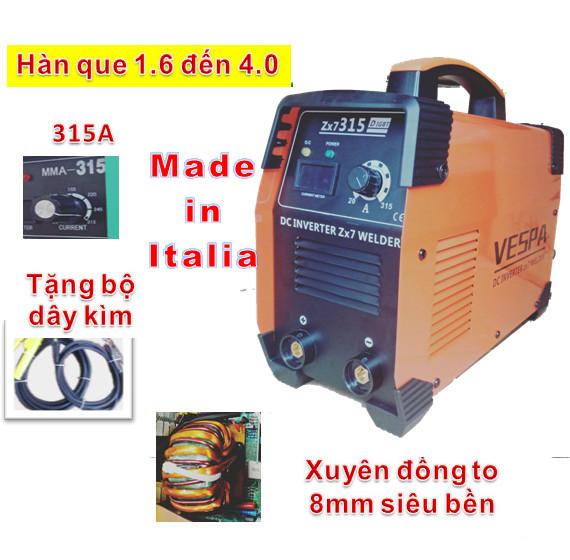 Máy hàn điện tử Vespa 315A may han que dien tu a
