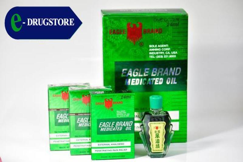 DẦU XANH CON Ó SINGAPORE(EAGLE BRAND MEDICATED OIL). Chai 24ml tốt nhất