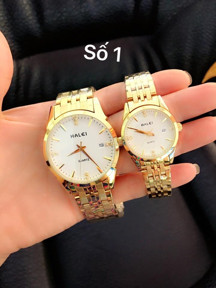 Đồng hồ đôi Halei nhật bản, chống xước sinh hoạt , chống nước tuyệt đối, hợp kim không phai zỉ.